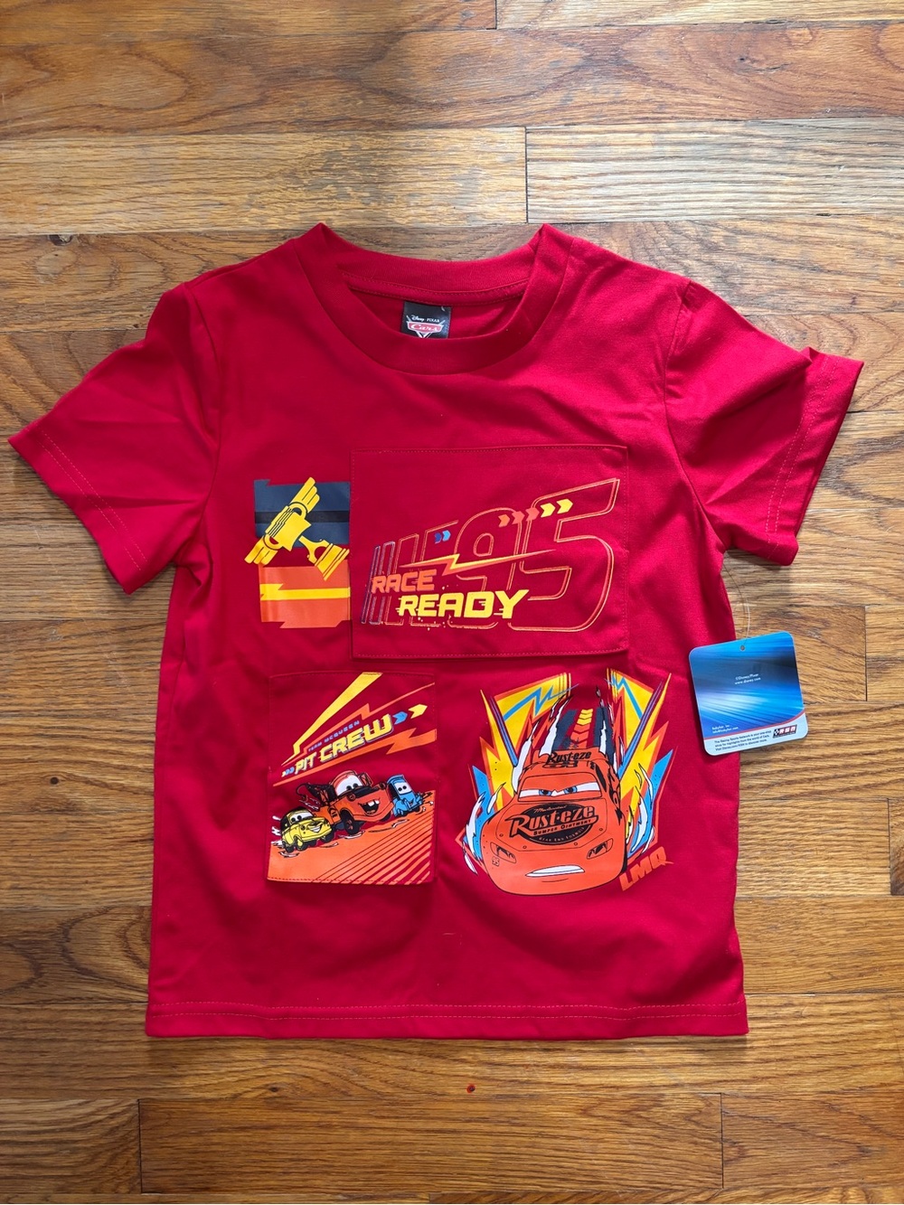 Disney Pixar‎ Cars Lightning McQueen Race Ready Tee NWT Size 5